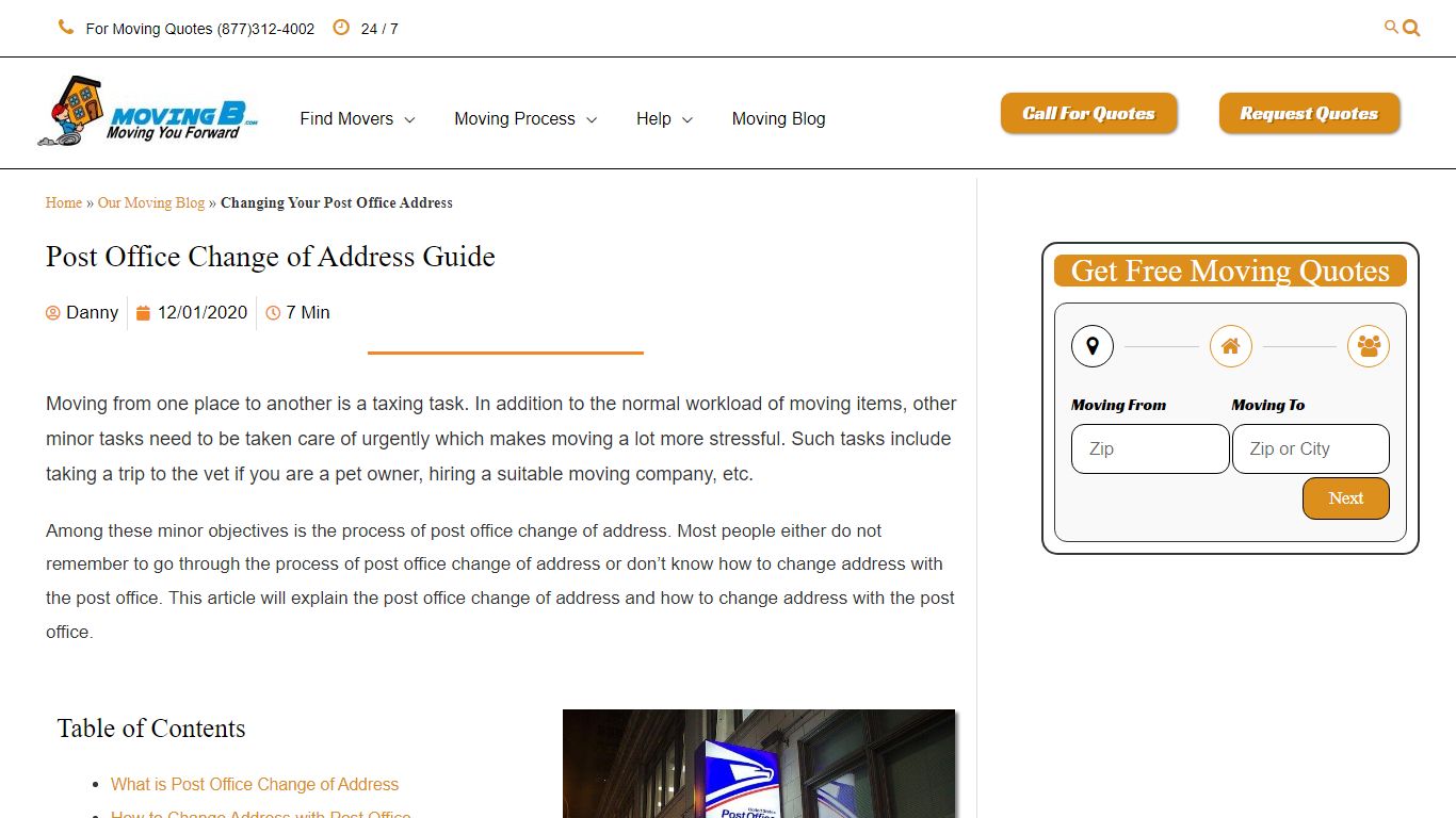 Changing Post Office Address - Step By Step Changing Address Guide